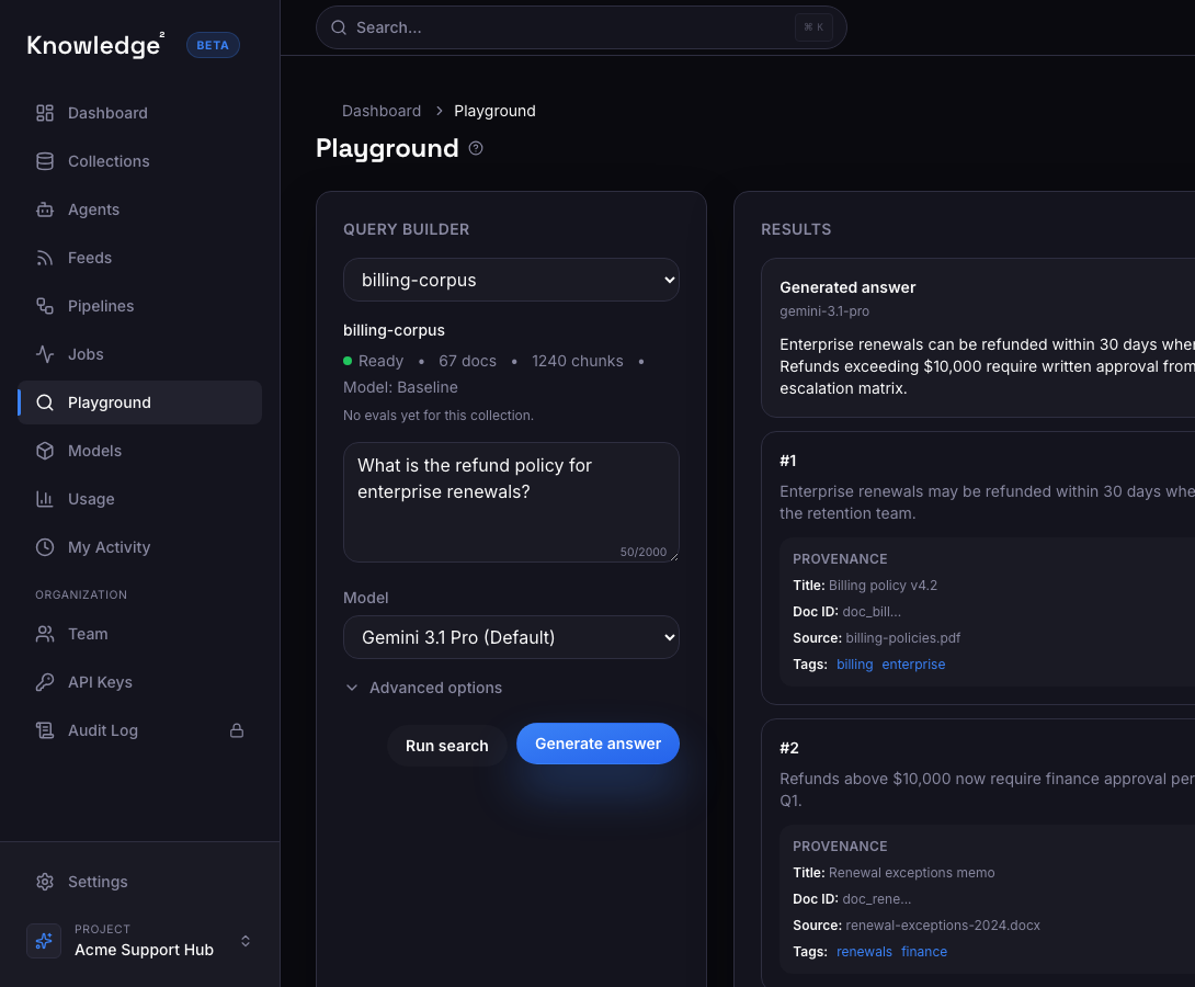 Answer with passage-level citations and source references